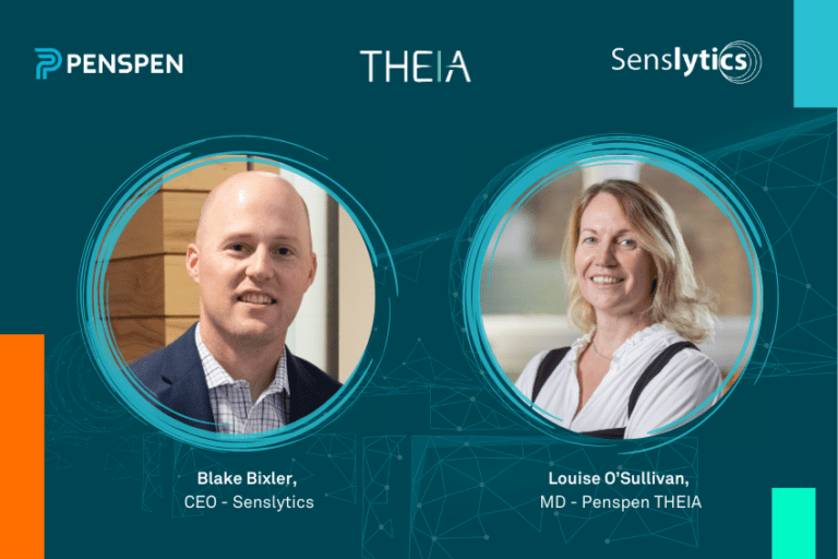 Photo of Blake Bixler, CEO of Senslytics and Louise O'Sullivan, MD Penspen THEIA